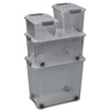 CEP Boîte de rangement SHADOW, 18 litres, translucide gris