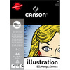 CANSON Bloc de dessin Illustration Manga, A3, 250 g/m2