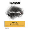 CANSON Bloc de dessin GRADUATE BRISTOL, A4