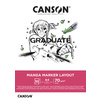 CANSON Bloc de dessin GRADUATE Manga Marker Layout, A4