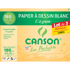 CANSON Papier à dessin 'C' à grain, A4, lot de 2