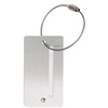 JSA Porte-étiquette de bagage, en aluminium, avec champ