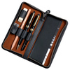 Alassio Etui pour 3 stylos, cuir, noir