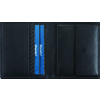 Alassio Mini portefeuille, cuir, format haut, noir