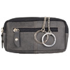 PRIDE&SOUL Etui porte-clés RFID, en cuir, gris