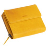 MIKA Portefeuille pour dames, en cuir, couleur : jaune