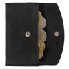 CLICKSAFE Porte-monnaie avec porte-cartes, cuir Hunter, noir