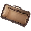 MIKA Sac de médecin HANVER, en cuir, marron foncé mat