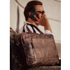 PRIDE&SOUL Sac pour laptop RAILEY, cuir, brun