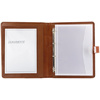 Alassio Porte-documents avec serrure, cuir Hunter, cognac