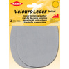 KLEIBER Patch thermocollant en velours, ovale, beige