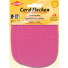 KLEIBER Patch thermocollant en velours c'telé, rose vif