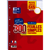Oxford Feuilles simples perforées, A4, quadrillé, Offre