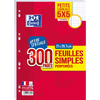 Oxford Feuilles simples perforées, A4, quadrillé, Offre