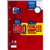Oxford Feuilles simples perforées, A4, Seyès, MAXI PACK