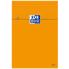 Oxford Bloc-notes, 110x170mm, quadrillé, 80 feuilles, orange