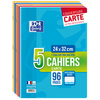 Oxford Cahier piqûre, 170 x 220 mm, seyès, 96 pages,lot de 5