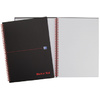 Oxford Cahier à spirale Black n' Red, format A4, quadrillé