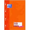Oxford Feuilles simples perforées, A4, quadrillé 5x5 margé - 21154