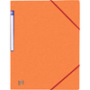 Oxford Chemise simple à élastique Top File+, A4, orange