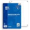 Oxford Feuillets pour classeur, A4, ligné, 100 feuilles