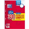 Oxford Bloc de feuilles simples perforées, A4, seyès