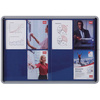 nobo Vitrine d'affichage Premium Plus, en feutre, 8x A4