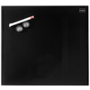 nobo Tableau magnétique en verre, (L)450 x (H)450 mm, noir  - 60064