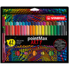 STABILO Stylo-feutre pointMax ARTY, étui carton de 18