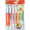 STABILO Surligneur swing cool PASTEL, Ecopack de 6