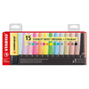 STABILO Surligneur BOSS ORIGINAL, set de table de 15