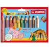 STABILO Crayon multi-talents woody 3 en 1, étui de 10 30 ans