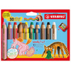 STABILO Crayon multi-talents woody 3 en 1, étui de 10 30 ans