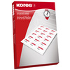 Kores Etiquette universelle, 38 x 21,2 mm, blanc