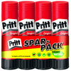 Pritt Bâton de colle 4 x 22 g, pack économique, sans solvant