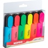 Kores surligneurs 'BRIGHT LINER', étui de 6