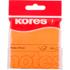 Kores Note adhésive 'NEON', 75 x 75 mm, uni, orange fluo