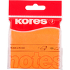 Kores Note adhésive 'NEON', 75 x 75 mm, uni, orange fluo