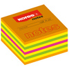 Kores Bloc-note cube, 50 x 50 mm, couleurs fluo, 4 couleurs