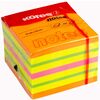 Kores Bloc-note cube, 50 x 50 mm, couleurs fluo, 4 couleurs