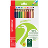 STABILO Crayon de couleur GREENtrio, épais, étui en carton