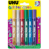 UHU Colle scintillante Glitter Glue Original, contenu:6x10ml