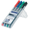 STAEDTLER Marqueur permanent 318F Lumocolor, étui de 4