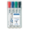 STAEDTLER Marqueur tableau blanc 351B Lumocolor, étui de 4