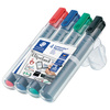 STAEDTLER Marqueur de conférence 356B Lumocolor, étui de 4