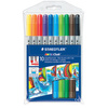 STAEDTLER Feutre de coloriage double pointe Noris,étui de 10