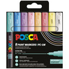 POSCA Marqueur à pigment PC-1MC, étui de 8, couleurs douces