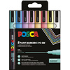 POSCA Marqueur à pigment PC-3M, étui de 8, couleurs douces