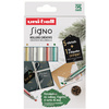uni-ball Stylo roller encre gel SIGNO, étui de 5 + étiquette