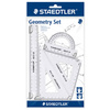 STAEDTLER Kit de géometrie, petit, 4 pièces, transparent